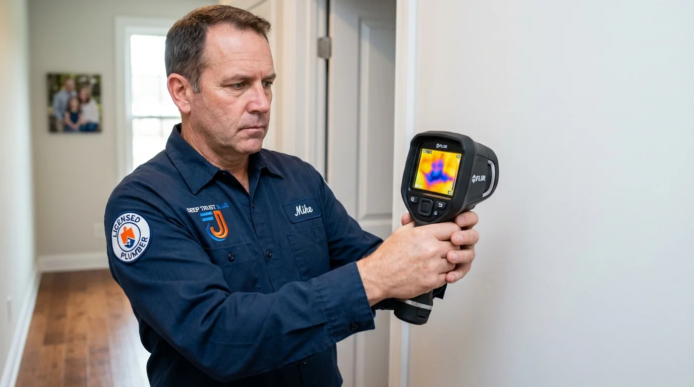 Thermal imaging leak detection by Johns Plumbing LLC in Fairview
